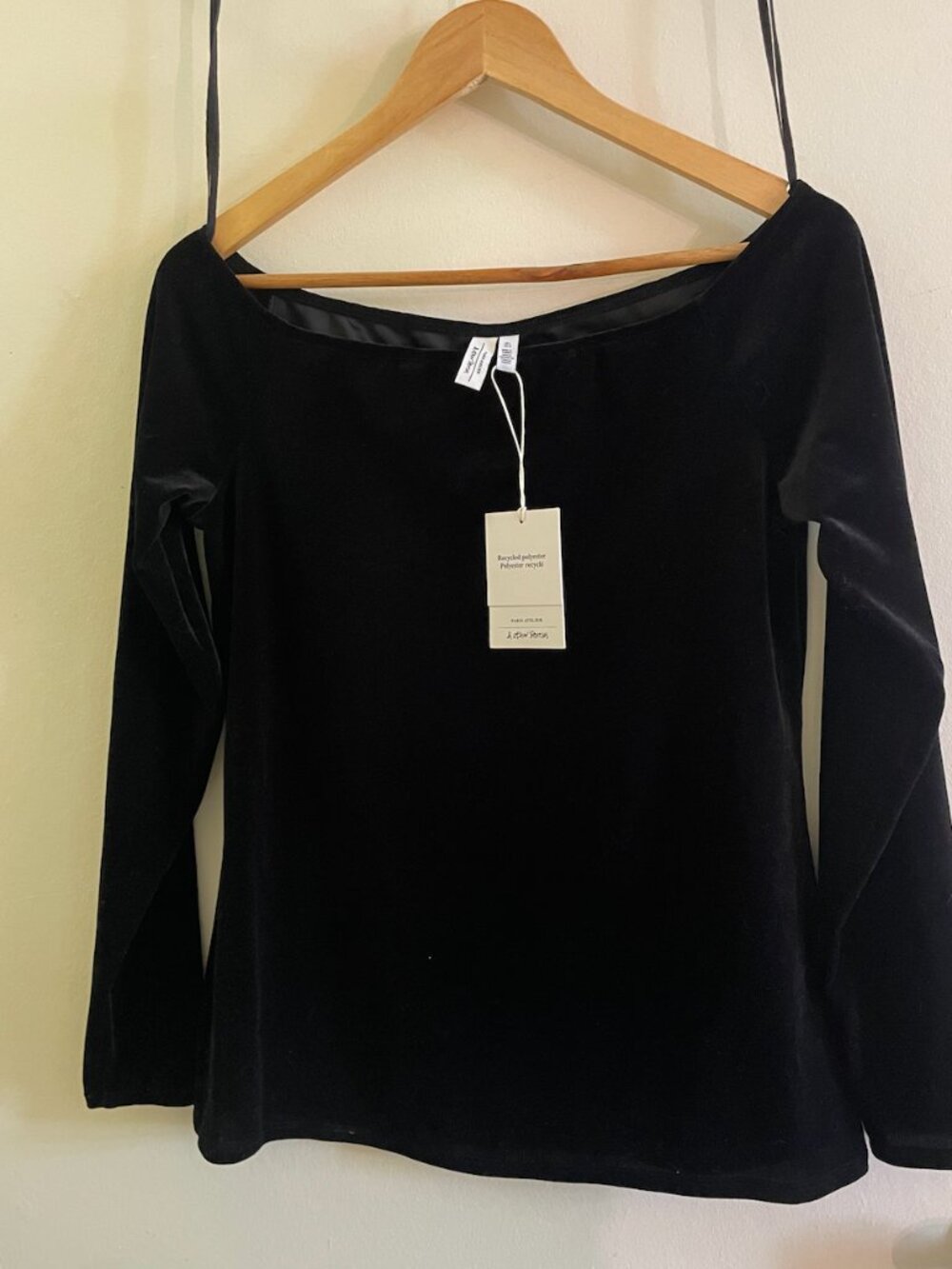 NWT Long Velvety Blouse Size L
